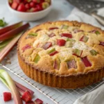 Rhubarb Sour Cream Coffee Cake