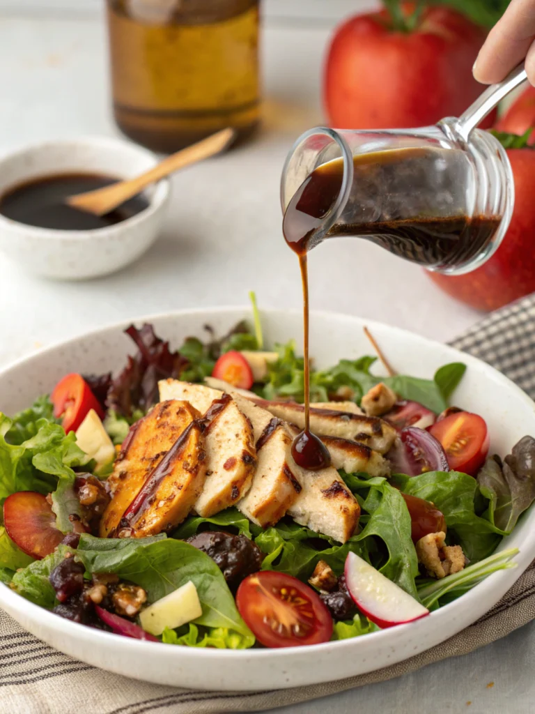 Salad with Balsamic Honey Dressing