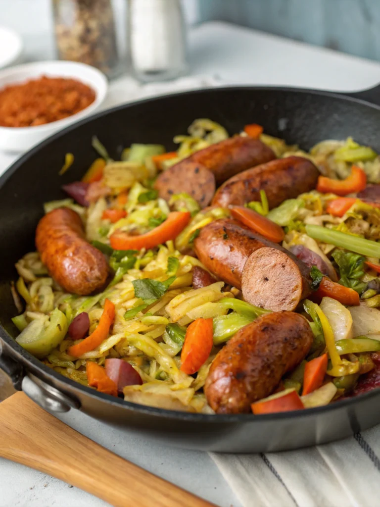 Sausage and Cabbage Stir Fry (30-Minutes)