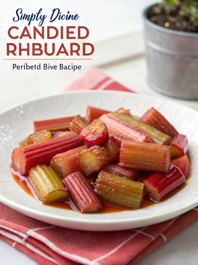 Simply Divine Candied Rhubarb Recipe