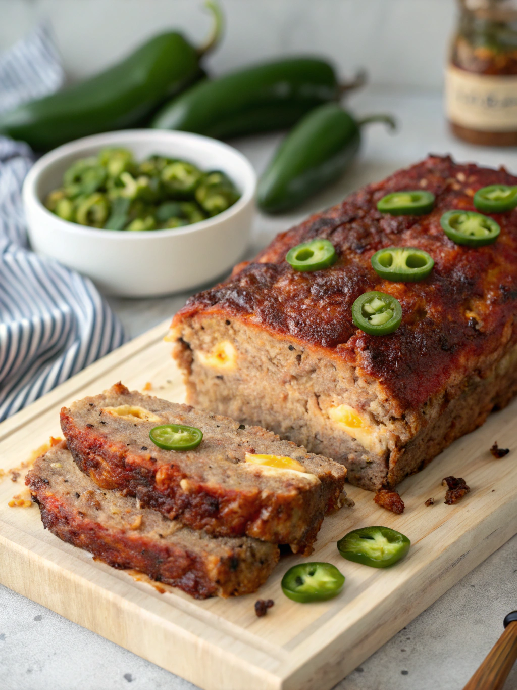 Smoky Jalapeño Popper Meatloaf
