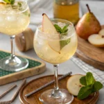 Sparkling Vanilla Pear Mocktails