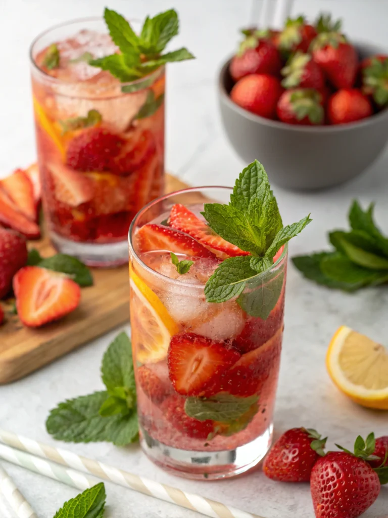 Springtime Strawberry Sipper Mocktail