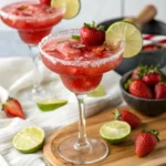 Strawberry Lime Mocktail Margarita