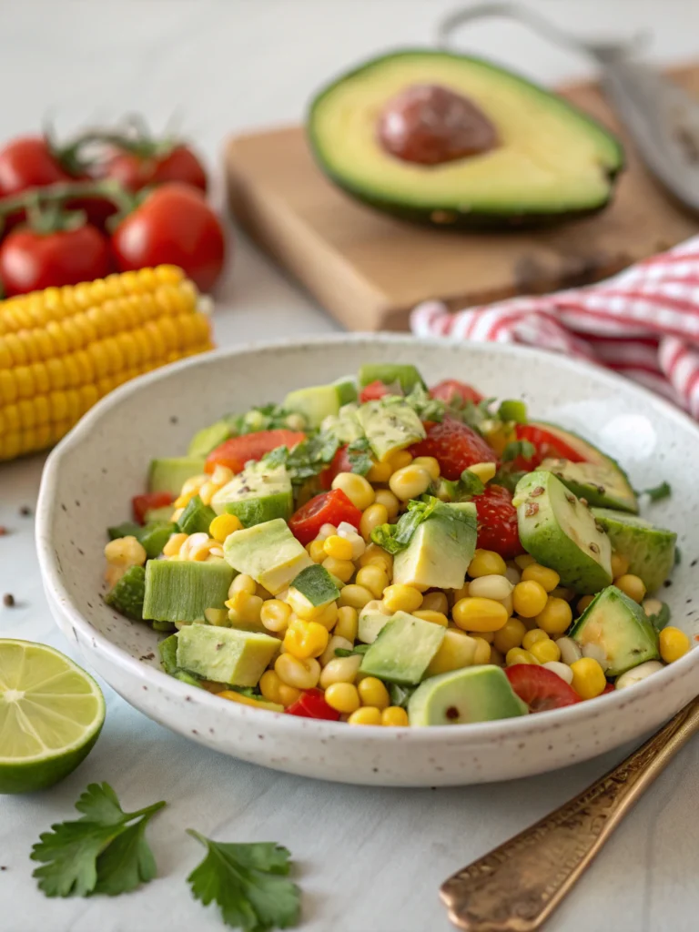Summer Corn Salad with Avocado