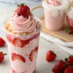TikTok Famous Strawberry Cloud Cake