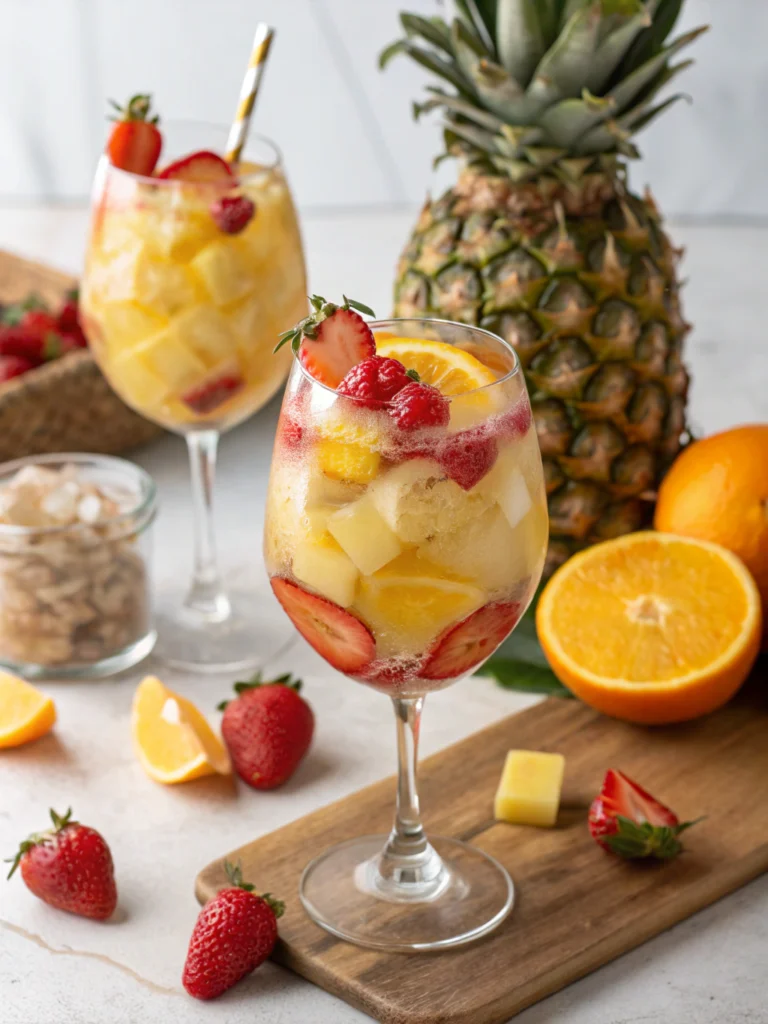 tropical pina colada sangria