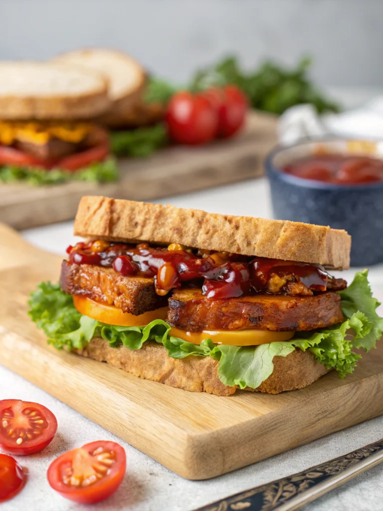 BBQ Tempeh Sandwich