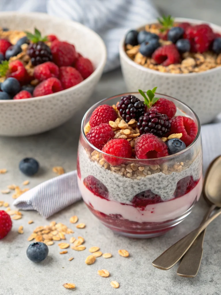 Berry Chia Pudding Parfaits