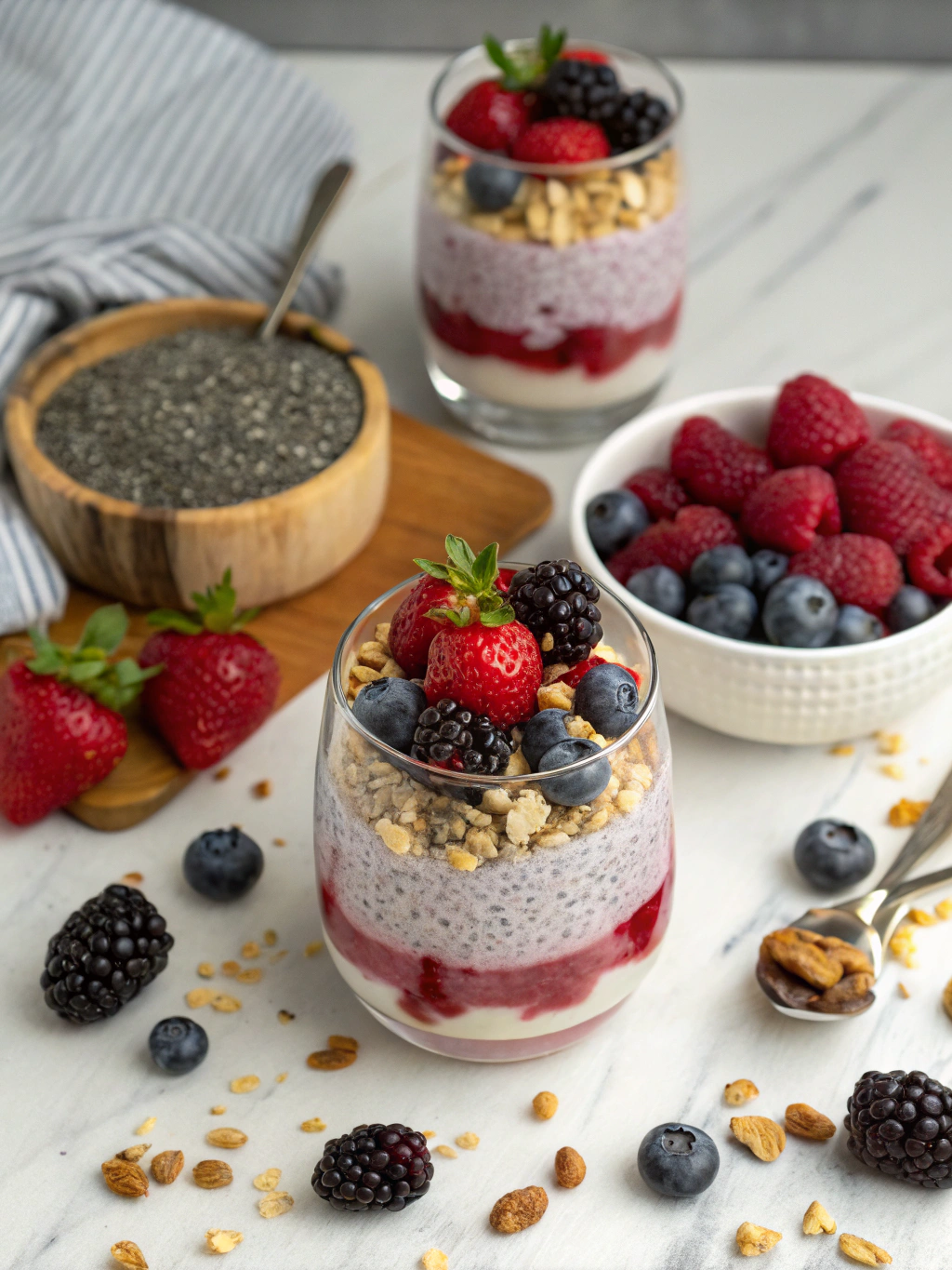 7 Secrets of Making the Best Berry Chia Pudding Parfaits at Home! 6 Berry Chia Pudding Parfaits Ingredients