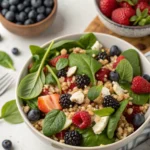 Berry Spinach Quinoa Salad