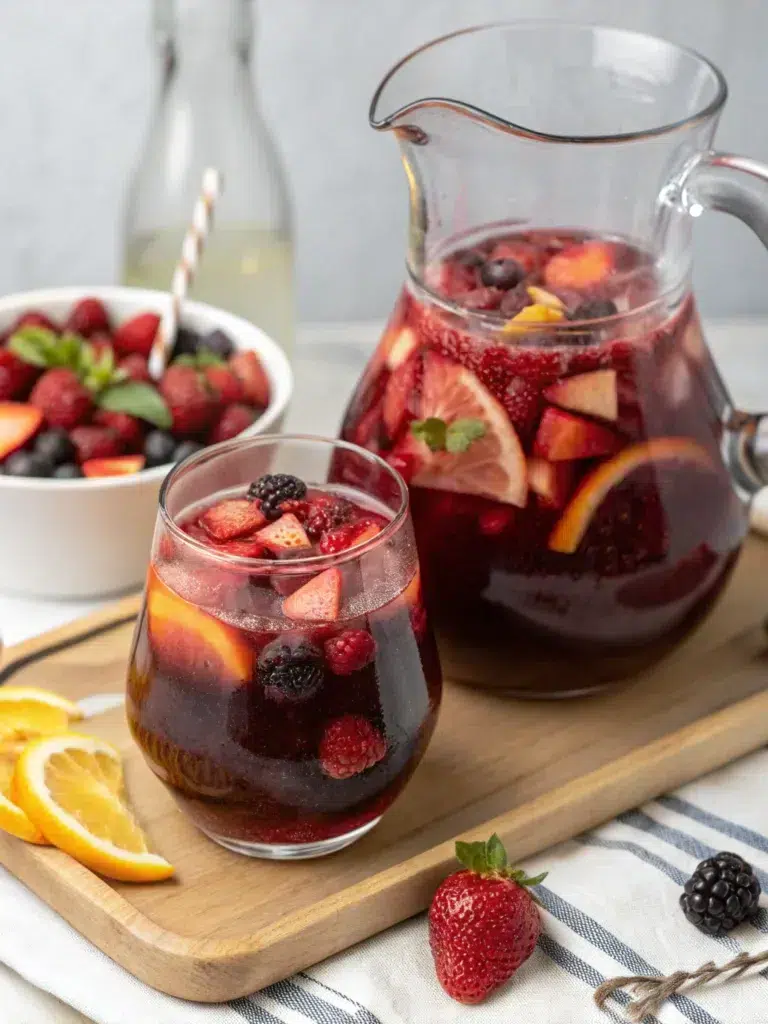 Berry‑Forward Red Sangria