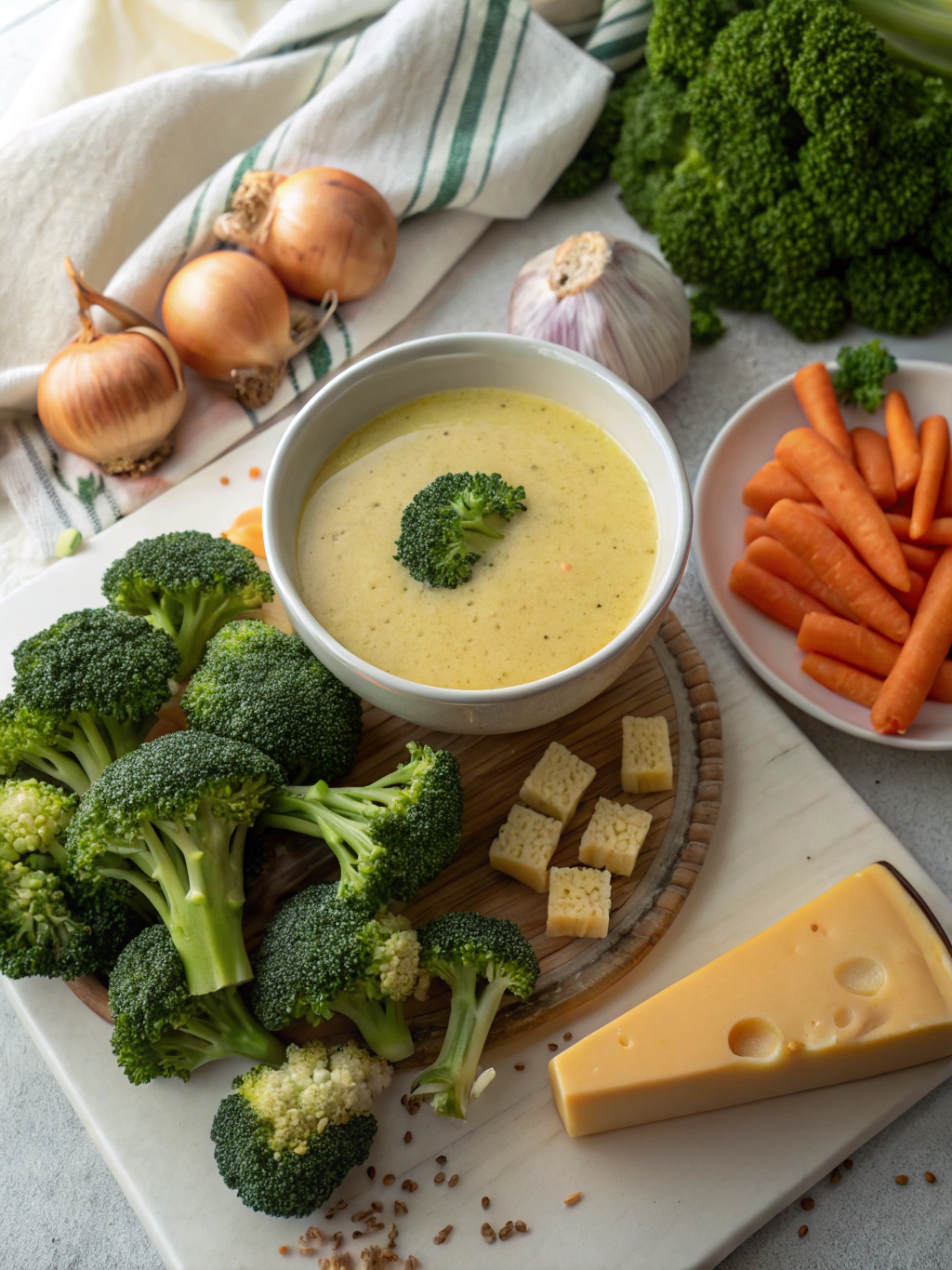 Broccoli Cheese Soup: 7 Secrets to Creamy Perfection 3 Broccoli Cheese Soup Ingredients