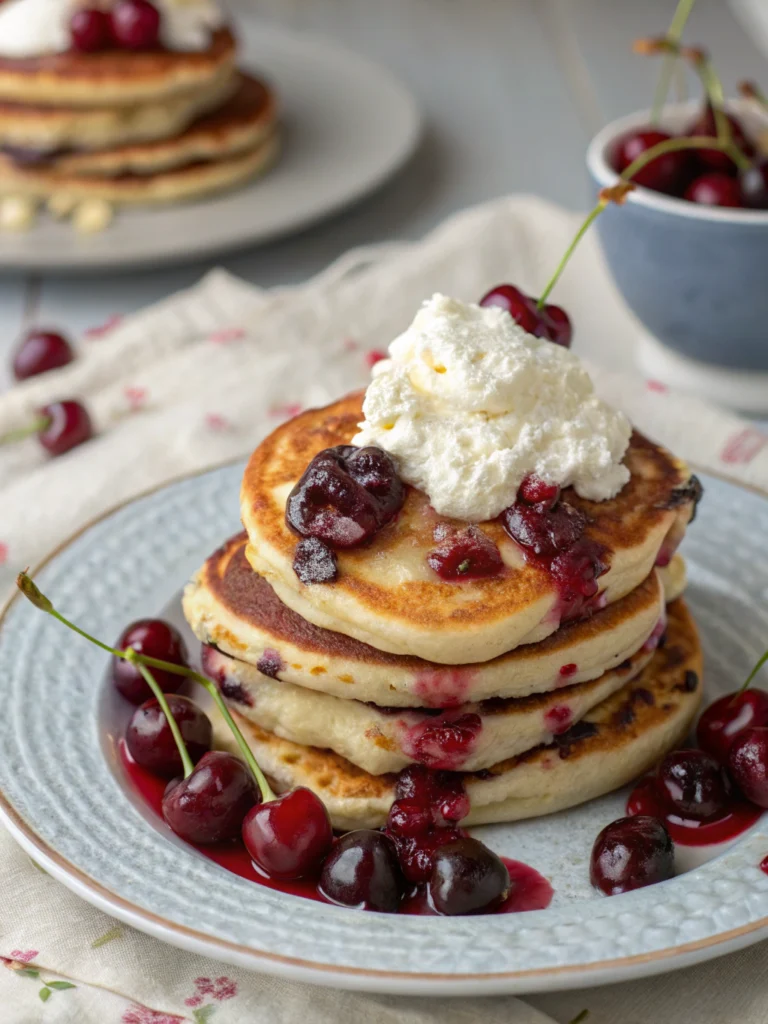 Cherry Ricotta Pancakes