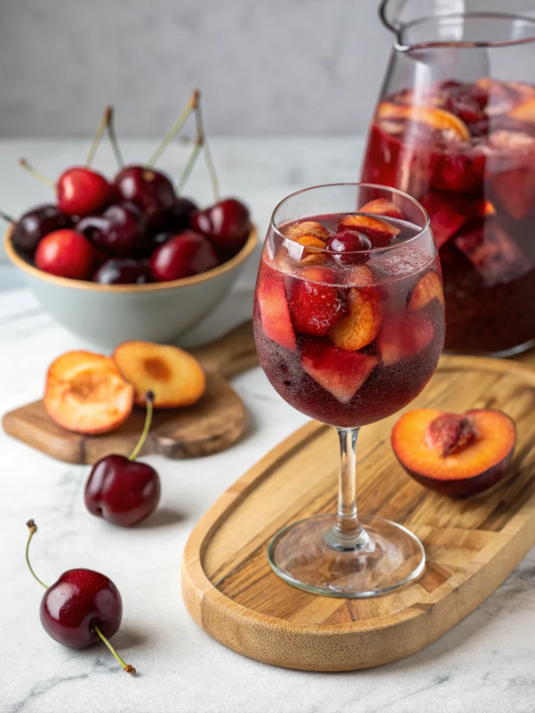 Cherry‑Plum Red Sangria