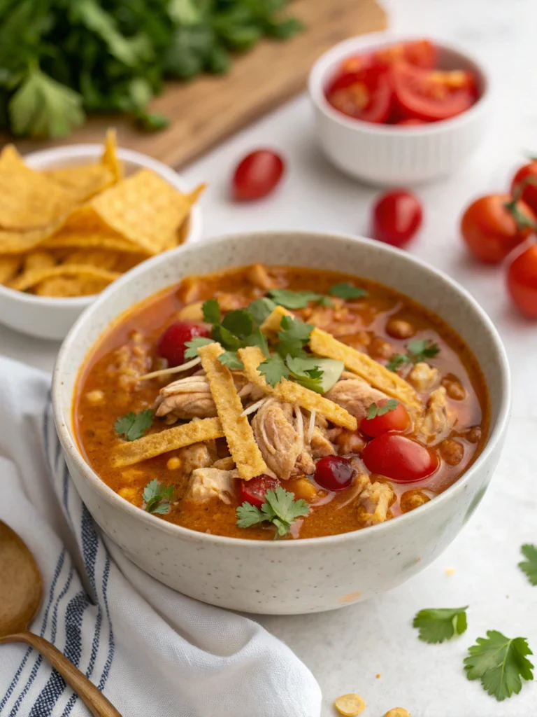 12 Nourishing Soup Recipes That Support Weight Loss — Hearty, Healthy & Easy! 3 Chicken Taco Soup