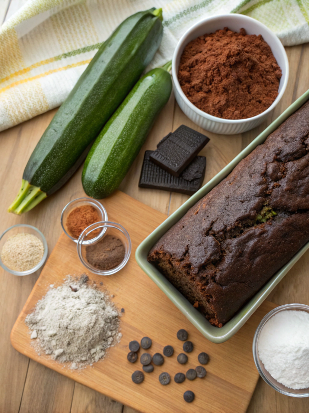 Chocolate Zucchini Bread Ingredients