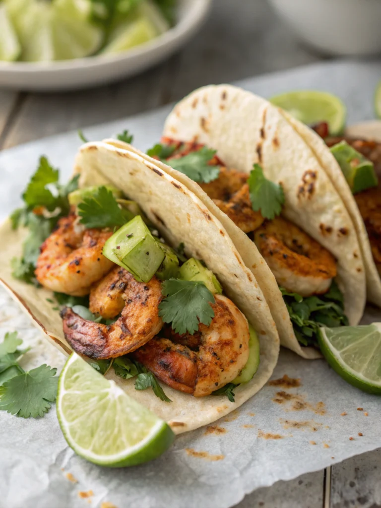 Cilantro Lime Shrimp Tacos