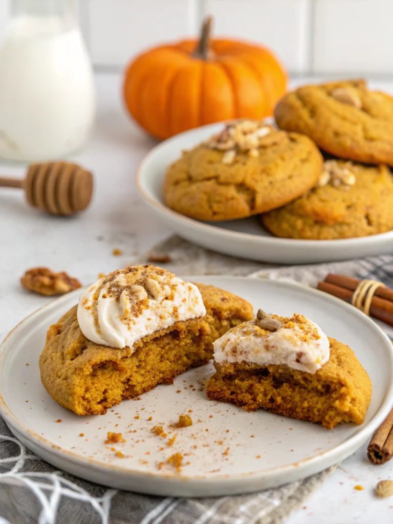 Copycat Crumbl Pumpkin Cake Cookies