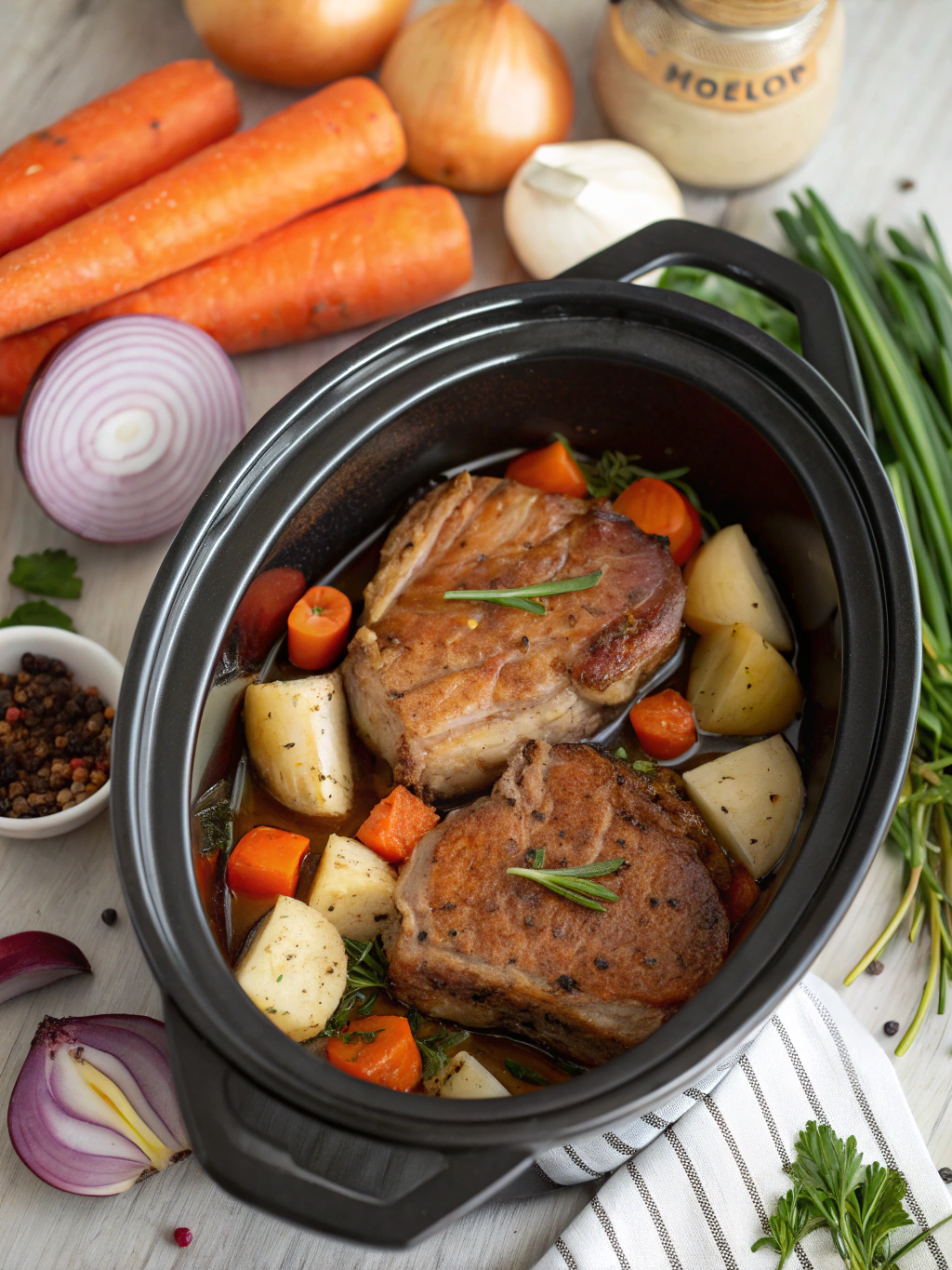 Crock Pot Pork Chops: 7 Easy Steps to Juicy Perfection Every Time! 3 Crock Pot Pork Chops Ingredients