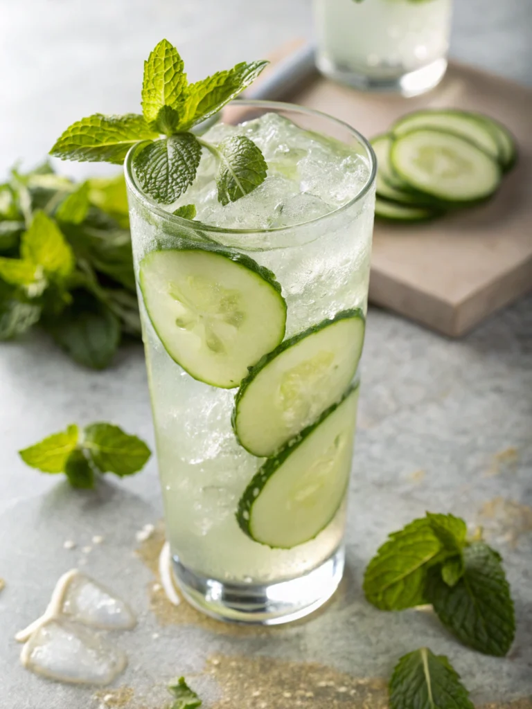 Cucumber Mint Gin Fizz