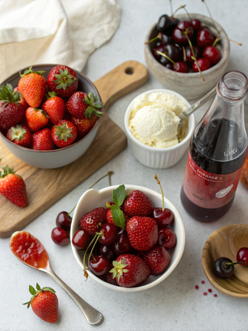 Ingredients for Fruit Soda Float