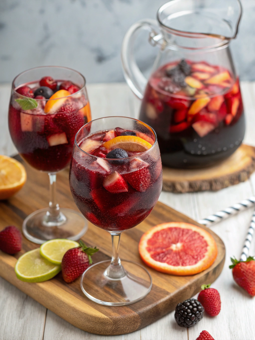 Garden‑Fresh Red Sangria