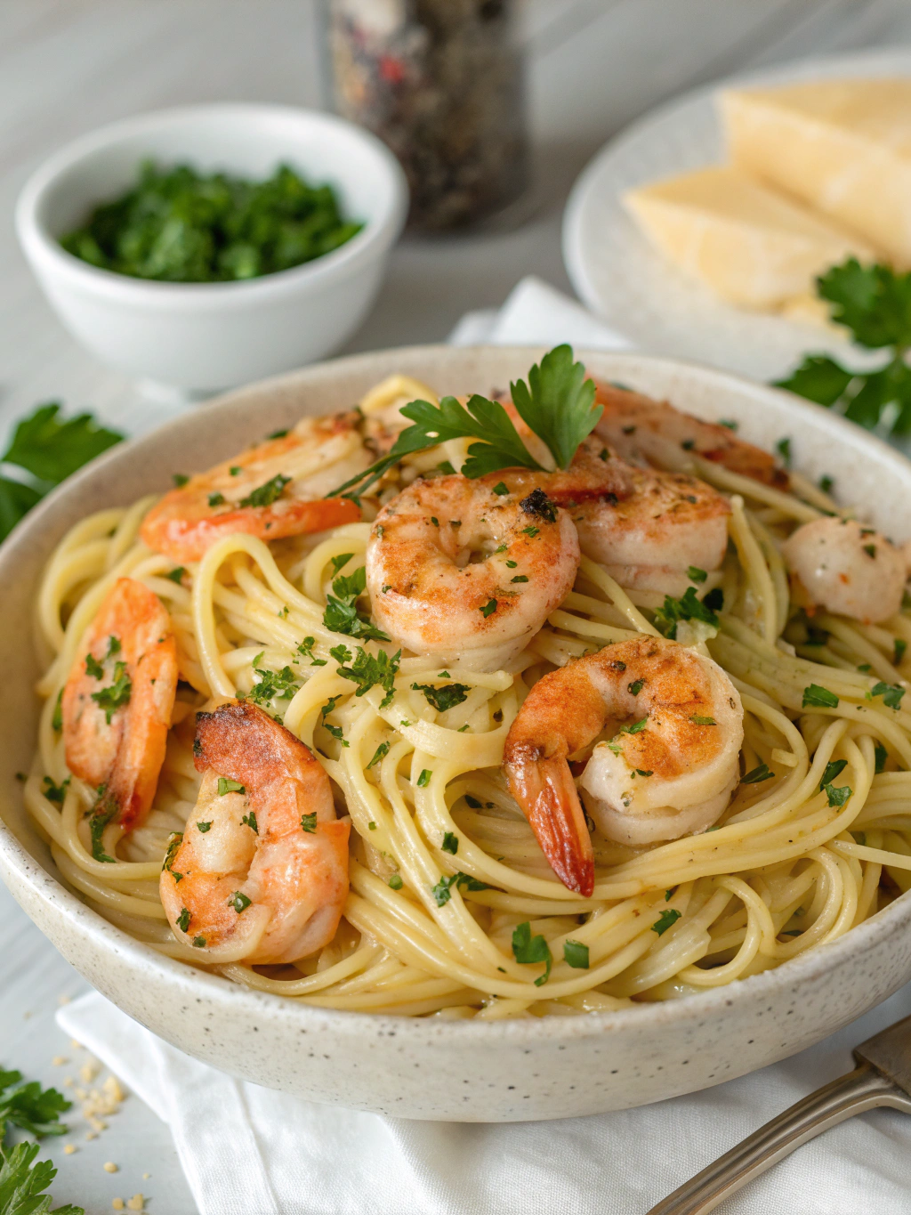 Garlic Butter Shrimp Pasta