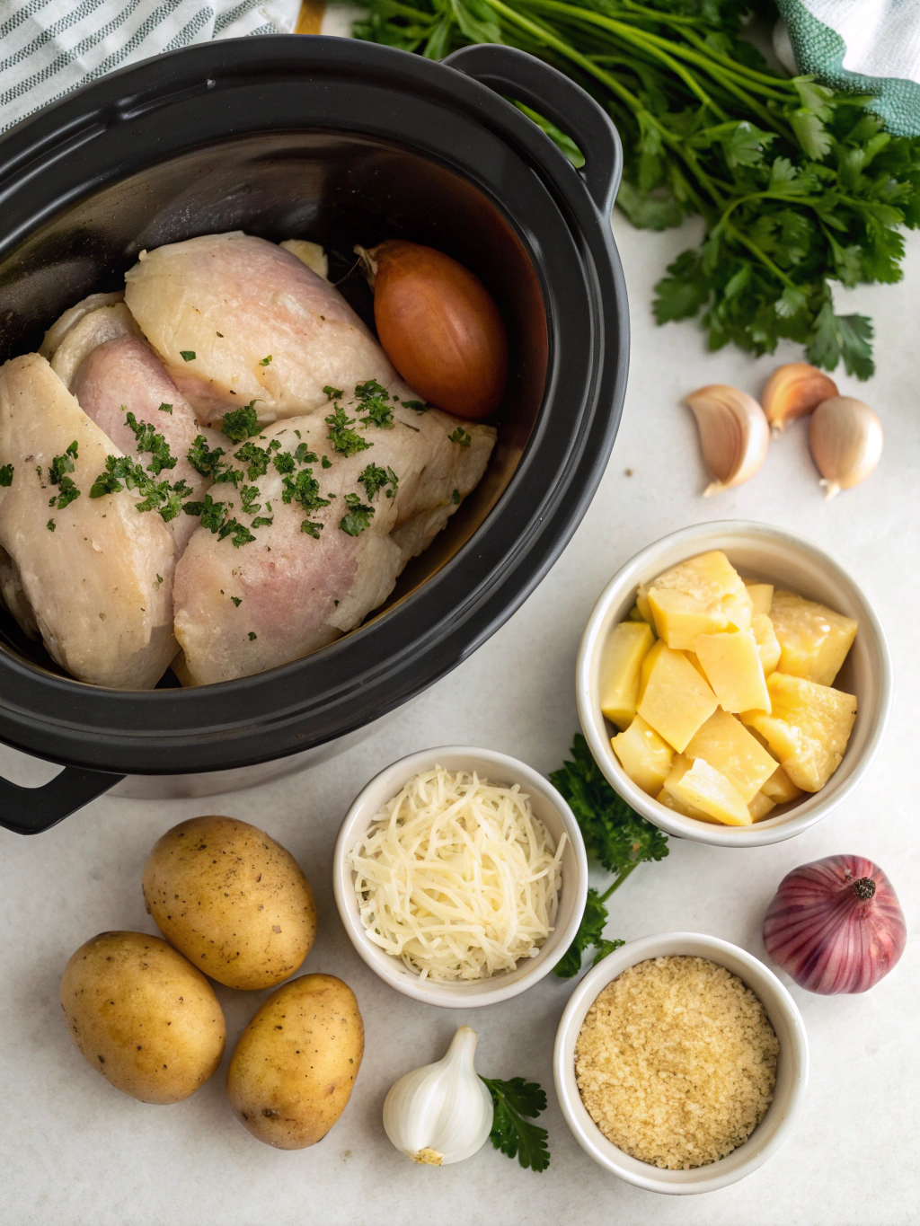 Garlic Parmesan Crockpot Chicken and Potatoes: 5 Secrets to Perfection