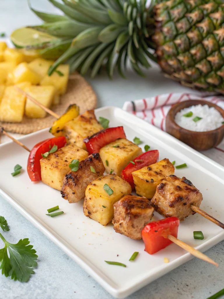 Hawaiian Chicken Skewers
