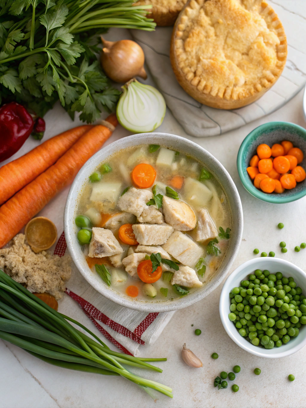 Healthy Chicken Pot Pie Soup: 7 Tips for Guilt-Free Comfort! 3 Ingredients for Healthy Chicken Pot Pie Soup