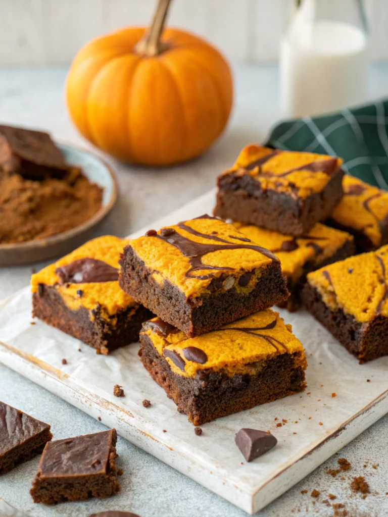Healthy Pumpkin Brownies
