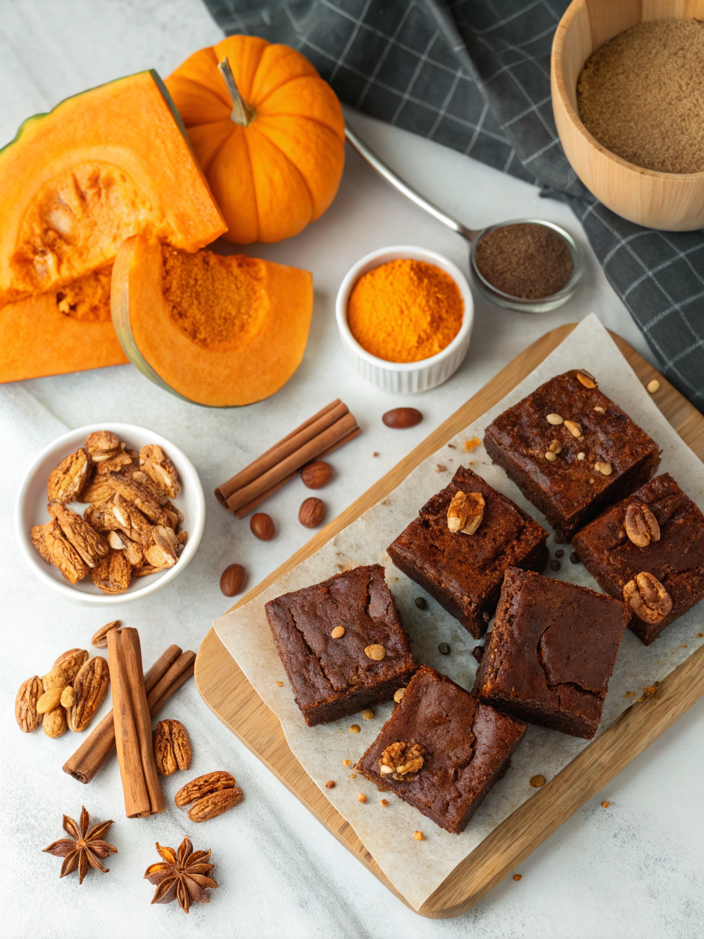 Healthy Pumpkin Brownies Ingredients