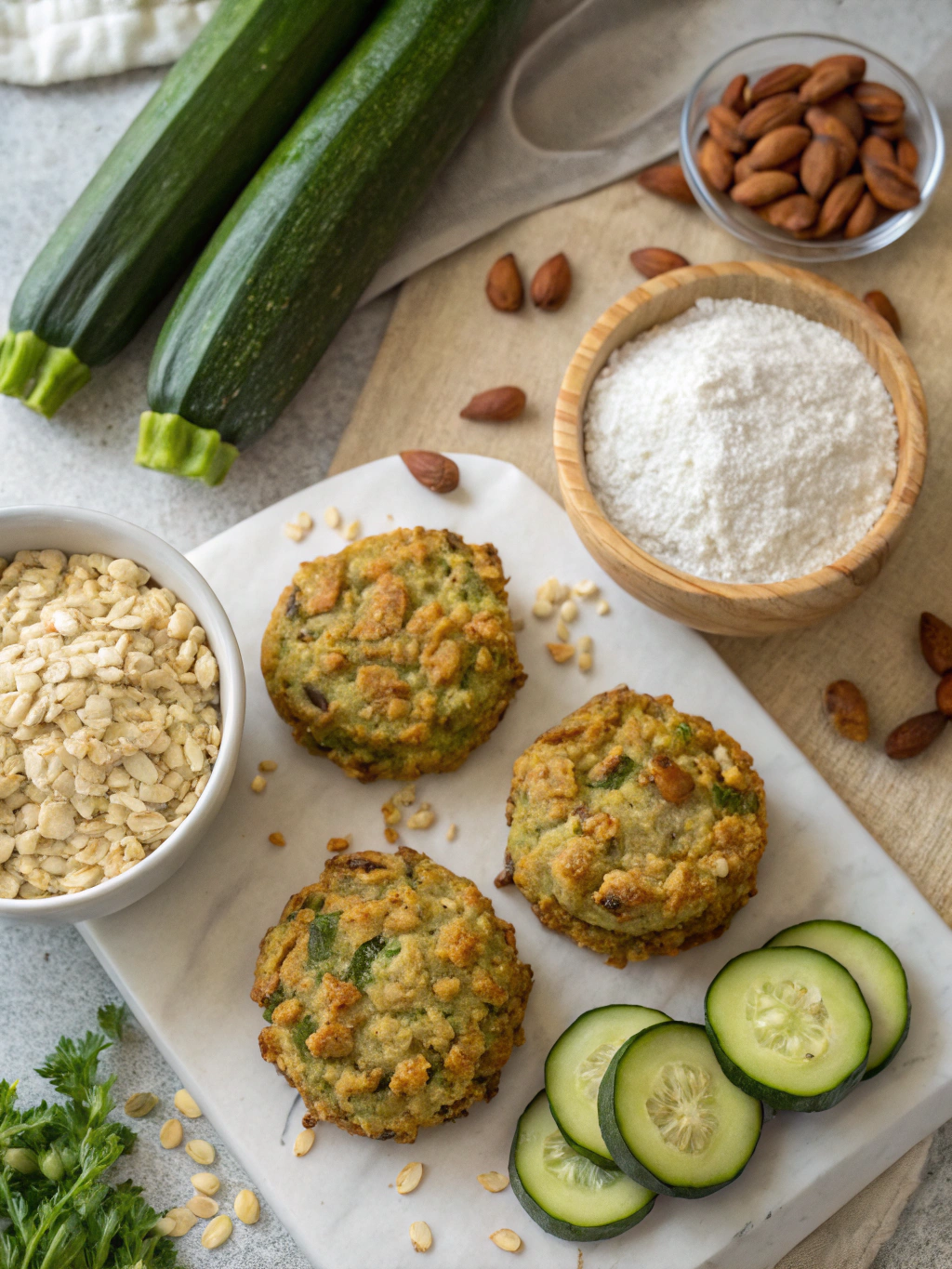 Healthy Zucchini Oatmeal Cookies Ingredients