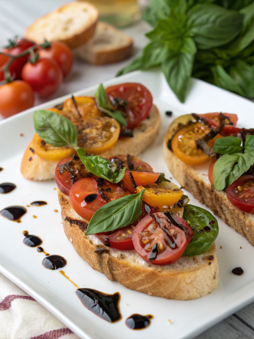 Heirloom Tomato Basil Bruschetta: 7 Tips for the Perfect Appetizer! 6 Heirloom Tomato Basil Bruschetta Ingredients