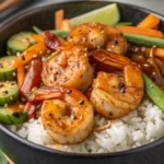 Honey Garlic Shrimp Bowls