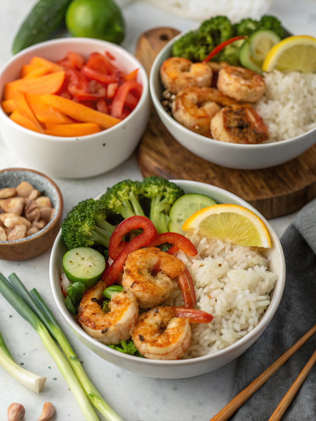 Honey Garlic Shrimp Bowls Ingredients