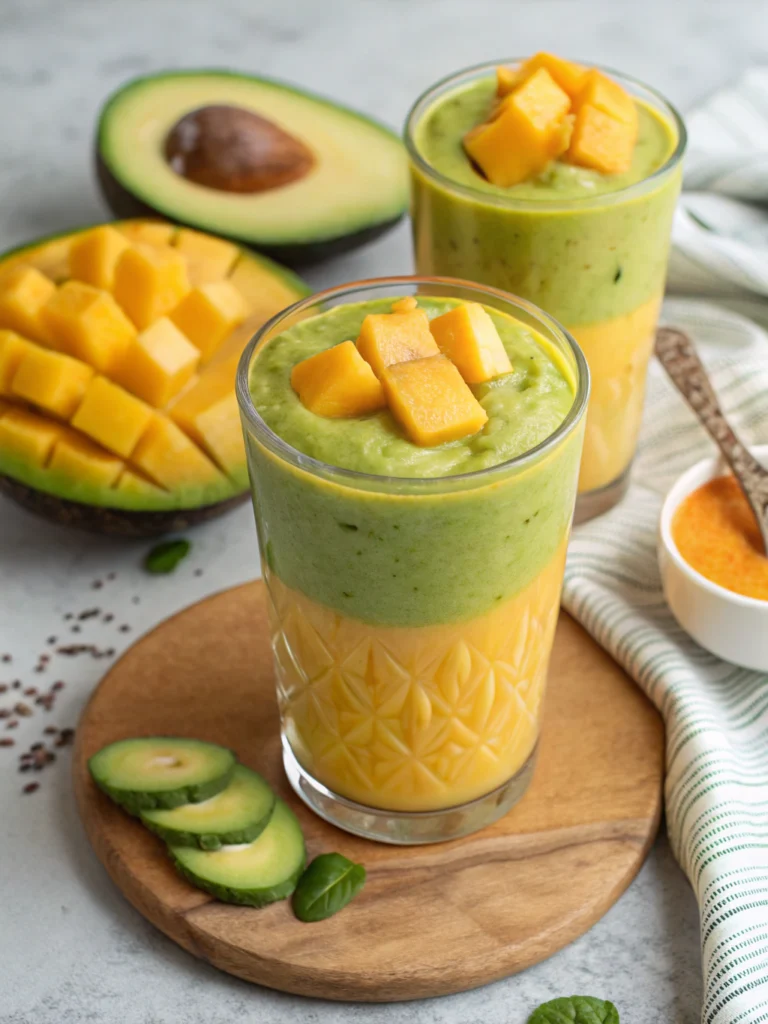 Mango Avocado Detox Smoothie