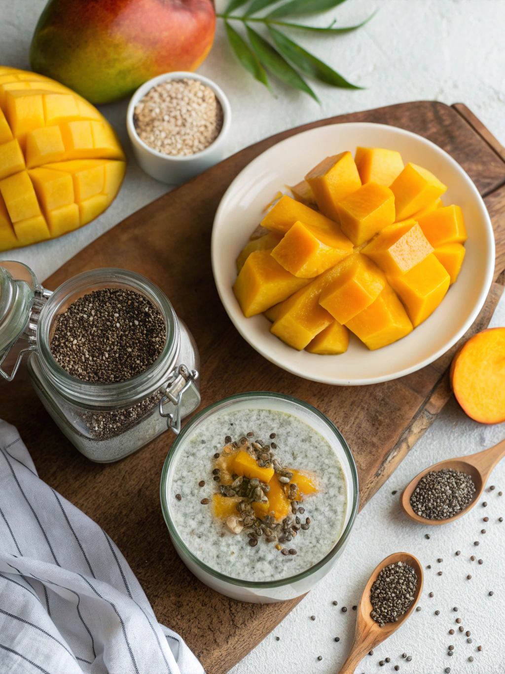Mango Chia Pudding Ingredients