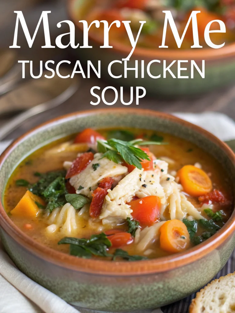 Marry Me Tuscan Chicken Soup recipe