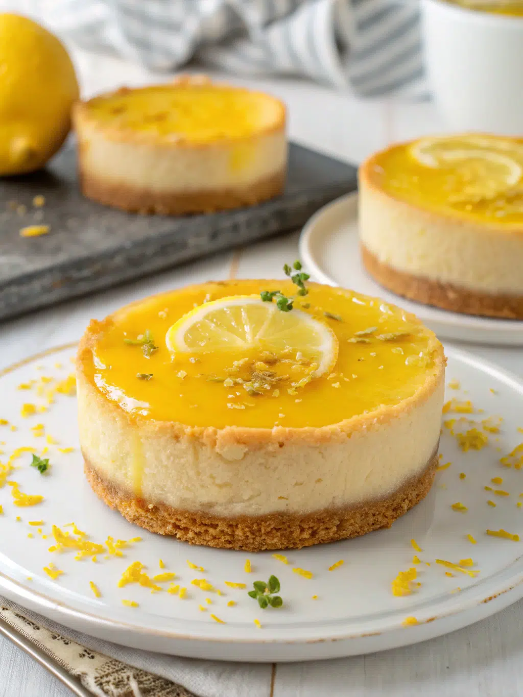 Mini Lemon Cheesecakes