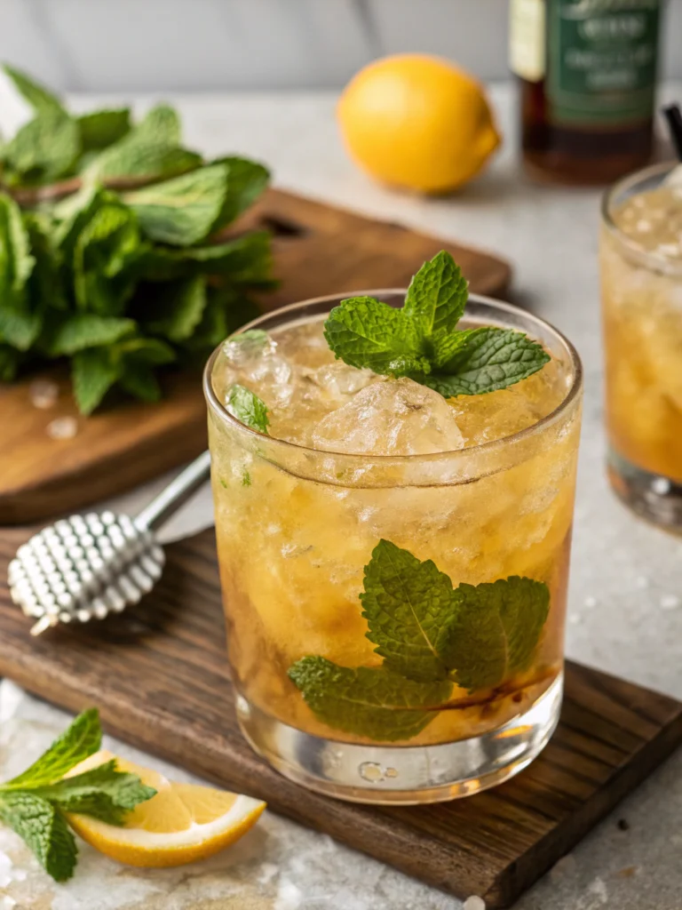 Minted Whiskey Smash