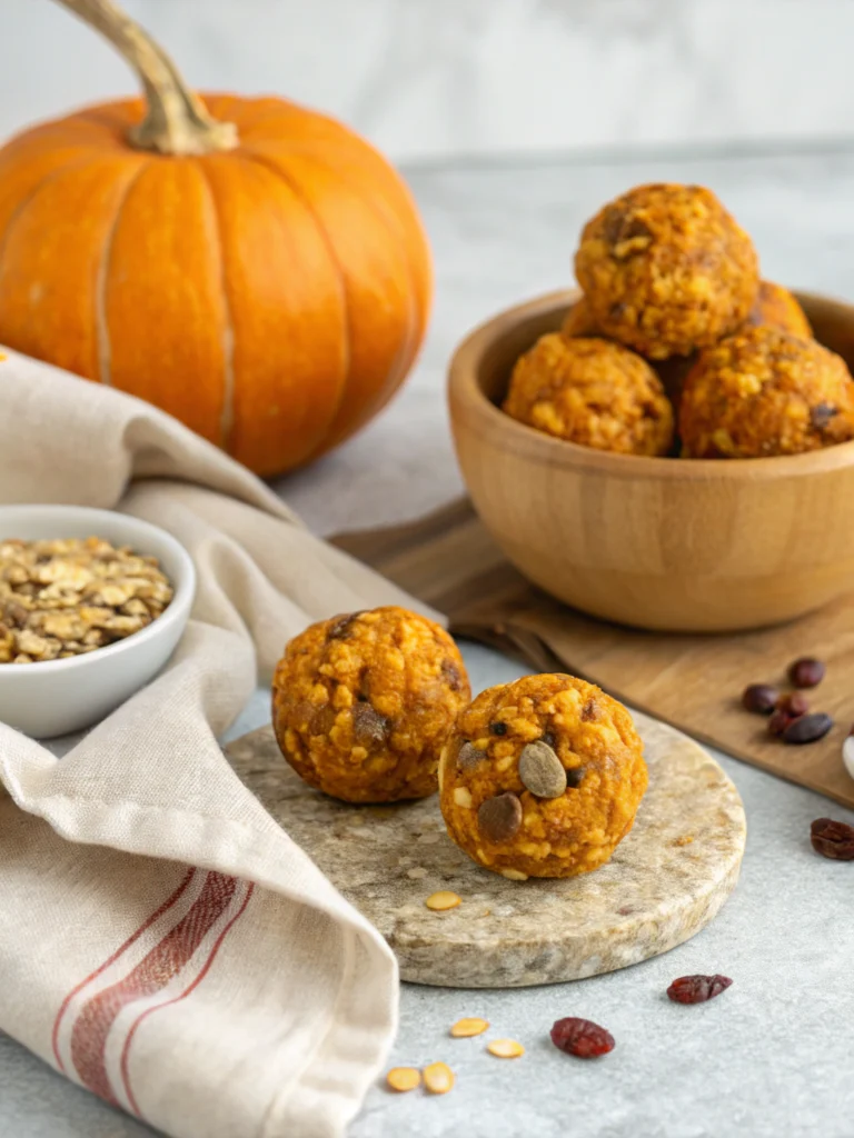 No-Bake Pumpkin Energy Balls
