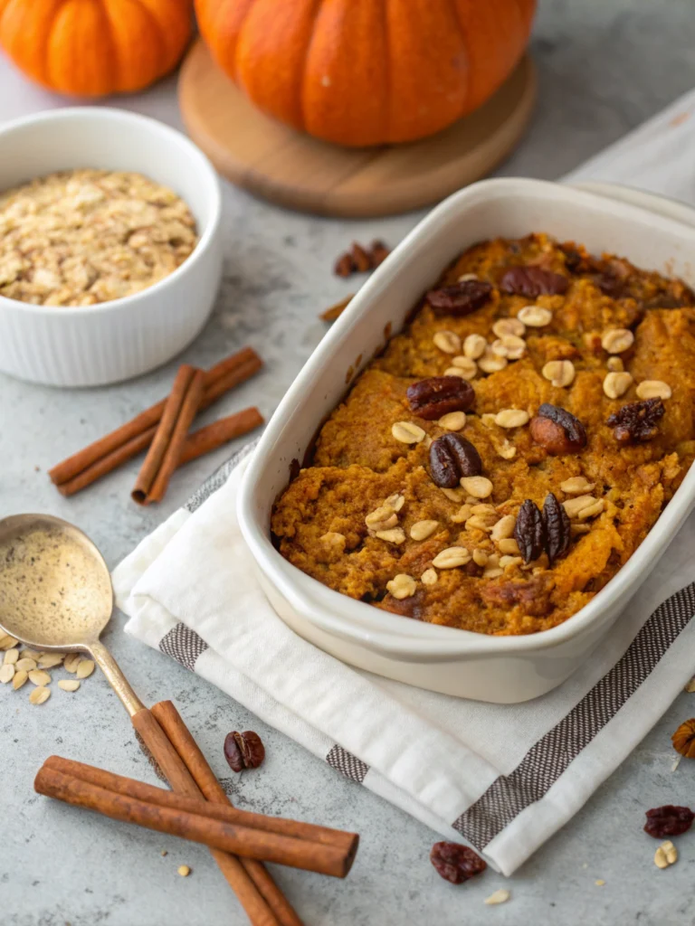 Pumpkin Baked Oatmeal