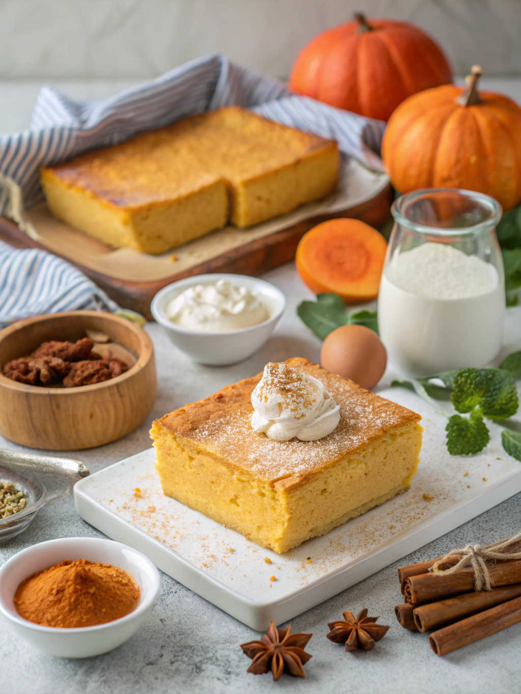 Pumpkin Magic Custard Cake Recipe: 7 Reasons It's a Fall Must-Try! 6 Pumpkin Magic Custard Cake Ingredients