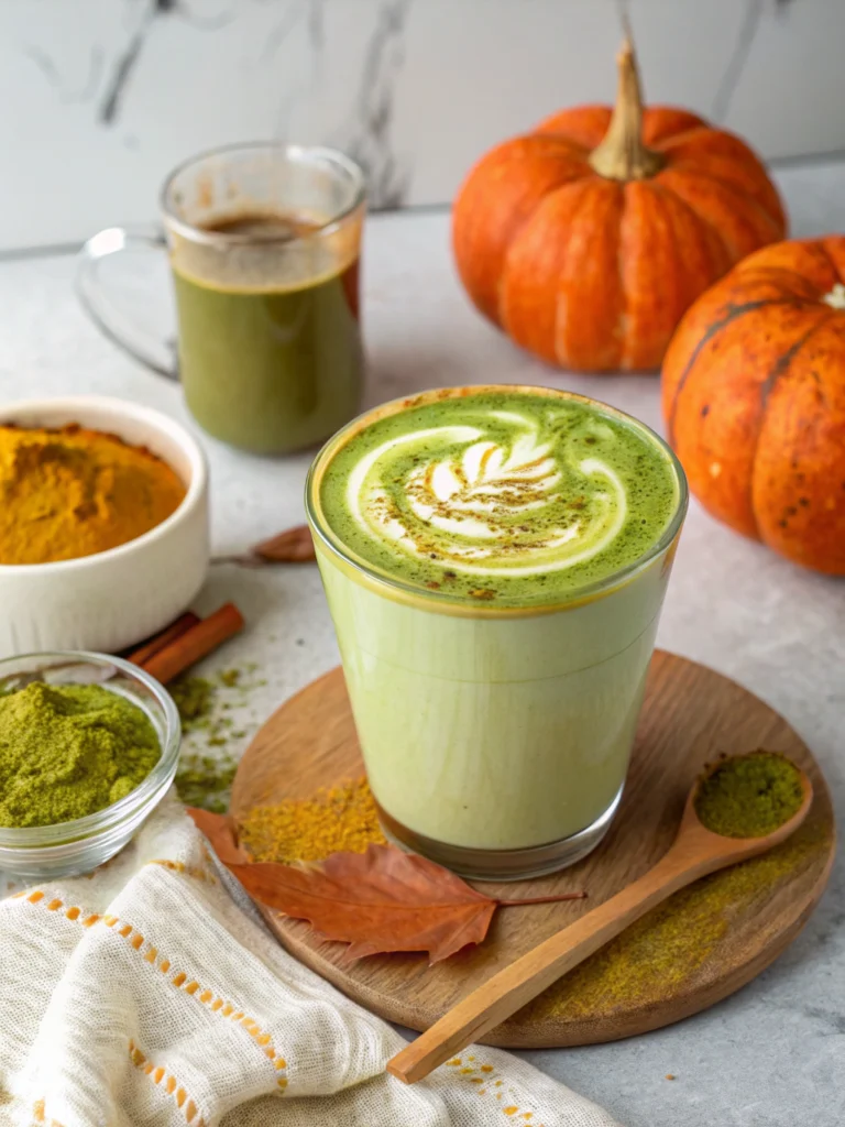 Pumpkin Spice Matcha Latte