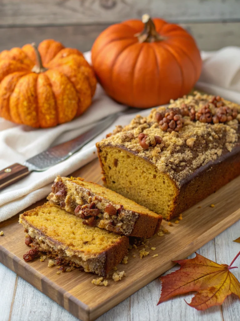 Pumpkin Streusel Bread