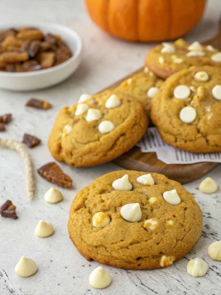 15 Irresistible Pumpkin Cookie Recipes — The Ultimate Pumpkin Cookie Guide 9 Pumpkin White Chocolate Chip Cookies