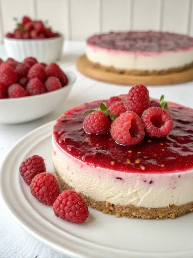 Raspberry Cheesecake No Bake