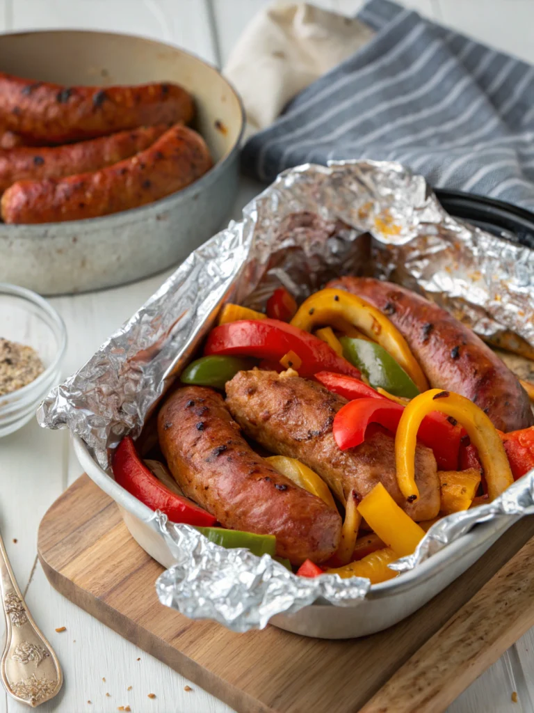 Sausage & Peppers Foil Pack
